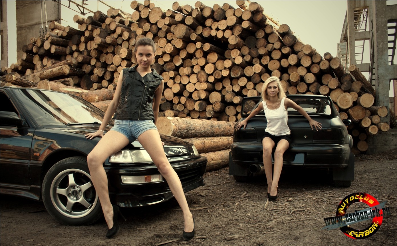 Мария и Татьяна, а так же Subaru Impresa WRX (Феникс) и Honda Civic